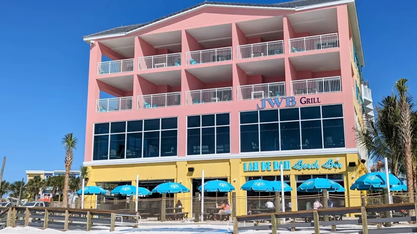 Second Story restaurant overlooking beach