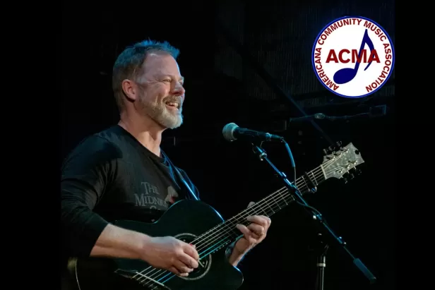 Kray Van Kirk performing; ACMA logo in corner
